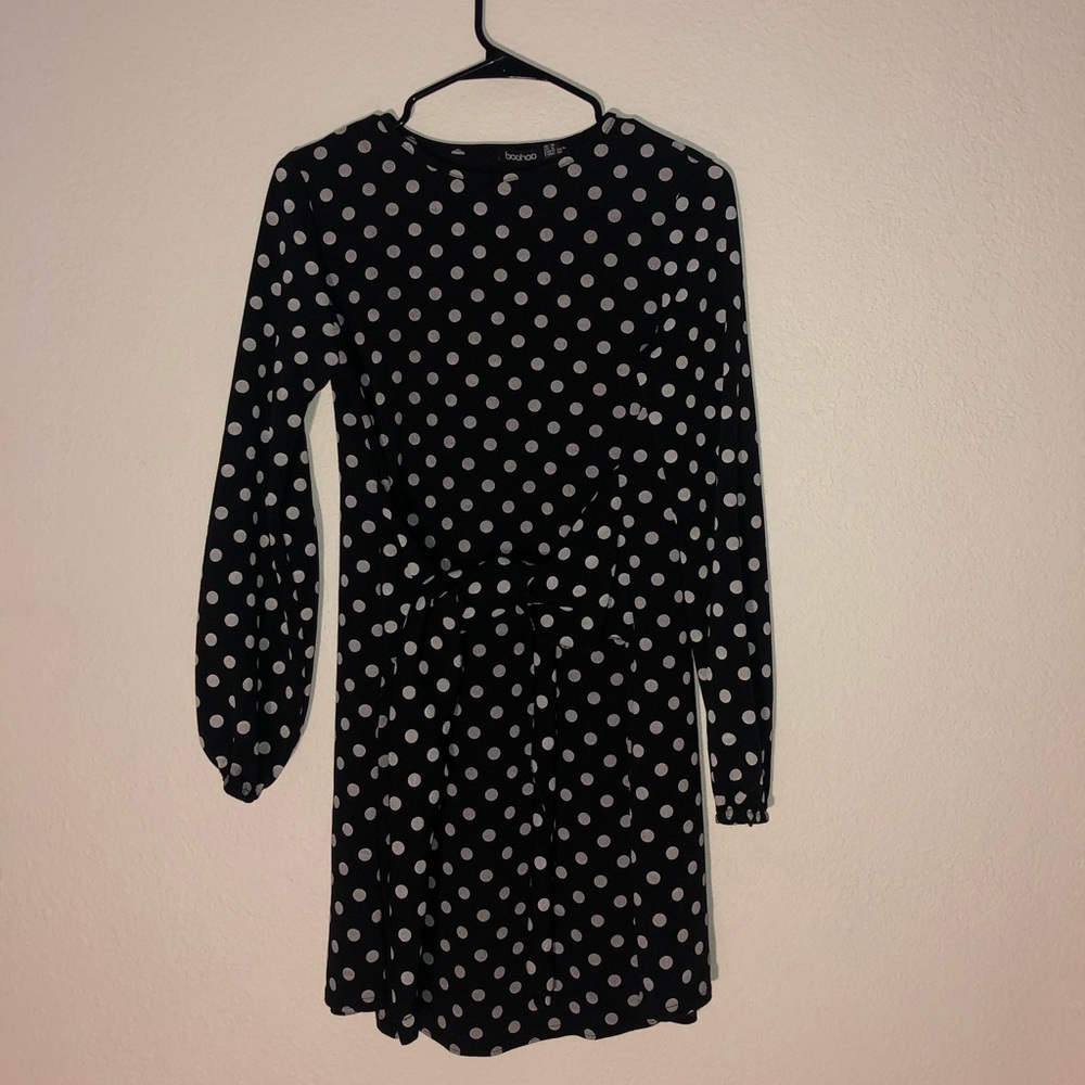 Polk a dot maternity dress